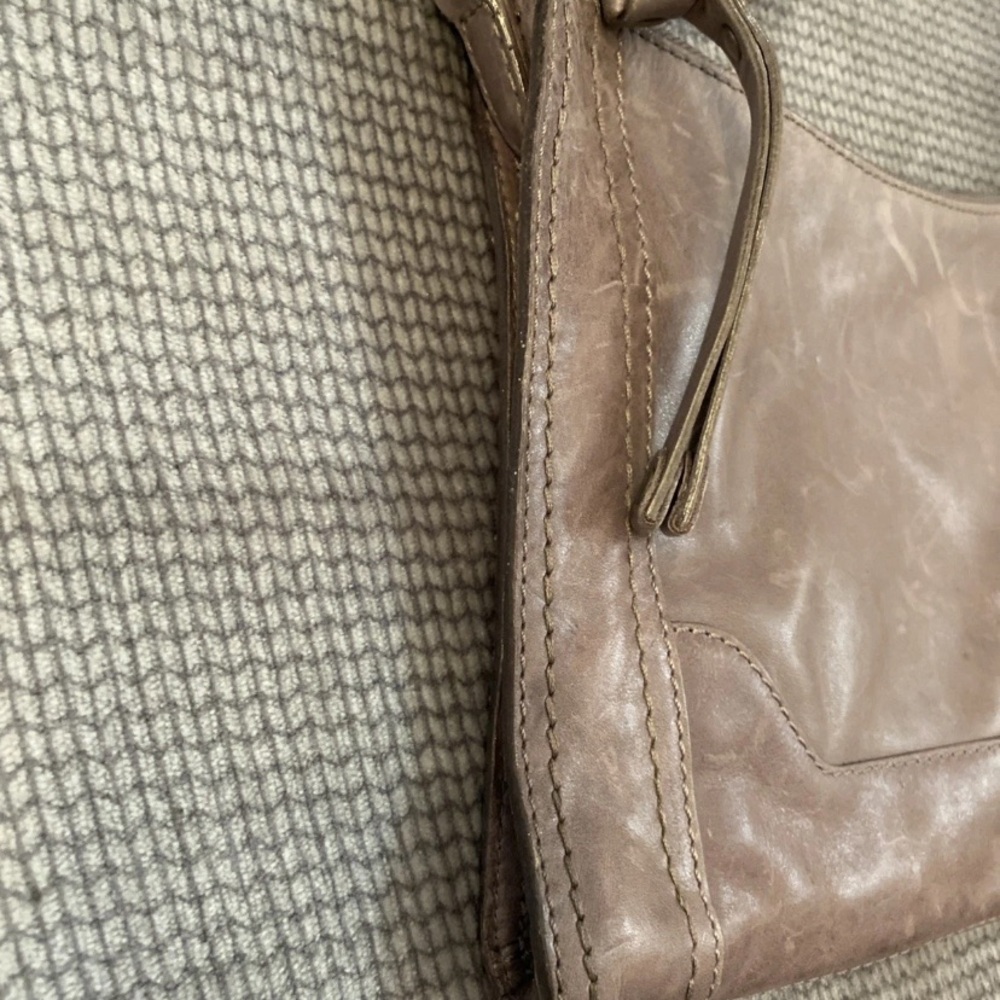 Frye Taupe Leather Crossbody Bag - Picture 3 of 10